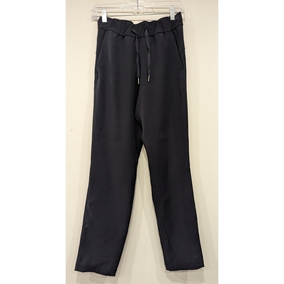 Lululemon On the Fly Pants Woven 27" in Black Size 2 - Picture 1 of 9